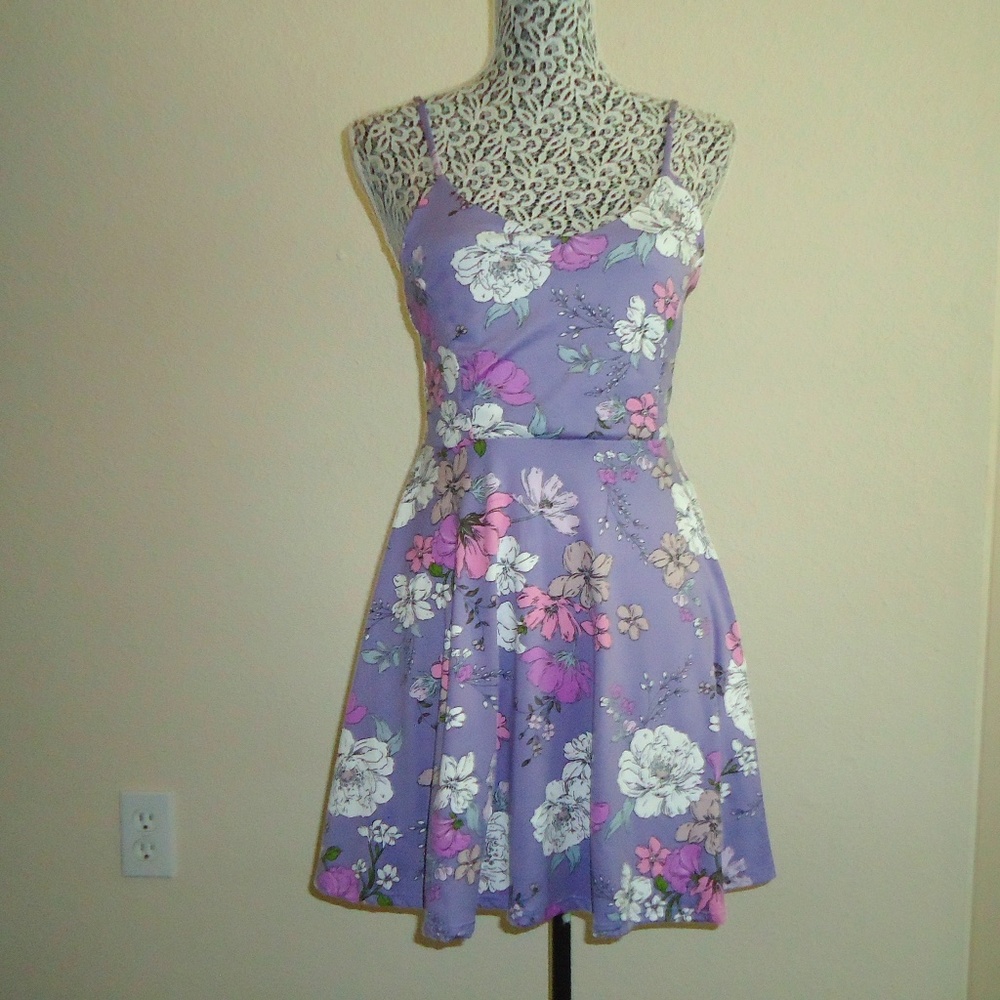JOE & ELLE Women's Summer Short Floral Dress Size-M